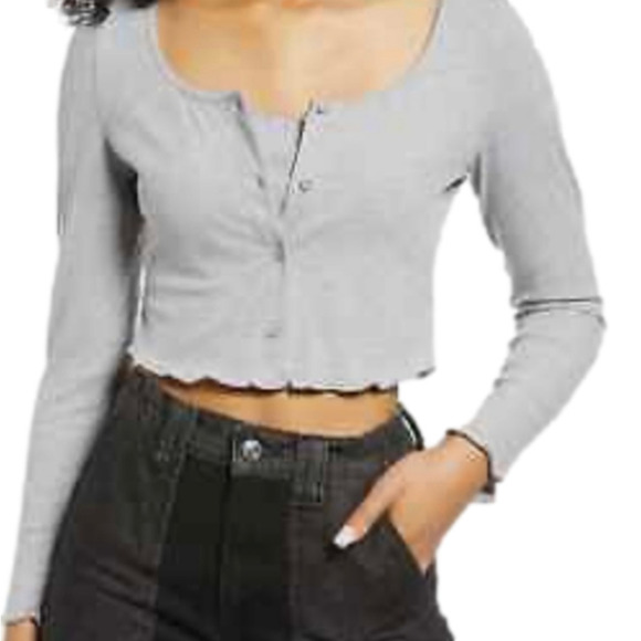 Nordstrom BP Cropped Cardigan & Camisole Set - Picture 1 of 4